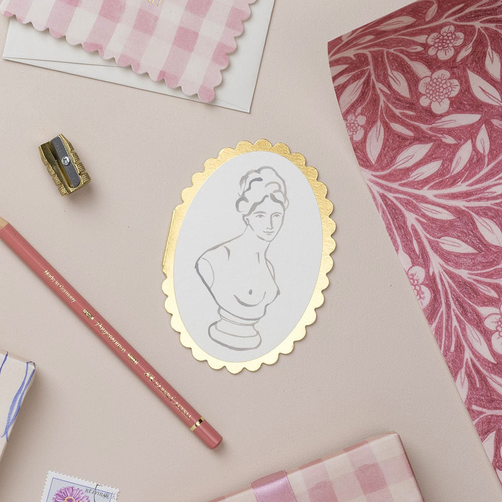 Wanderlust Paper Co. Classical Bust Mini Card