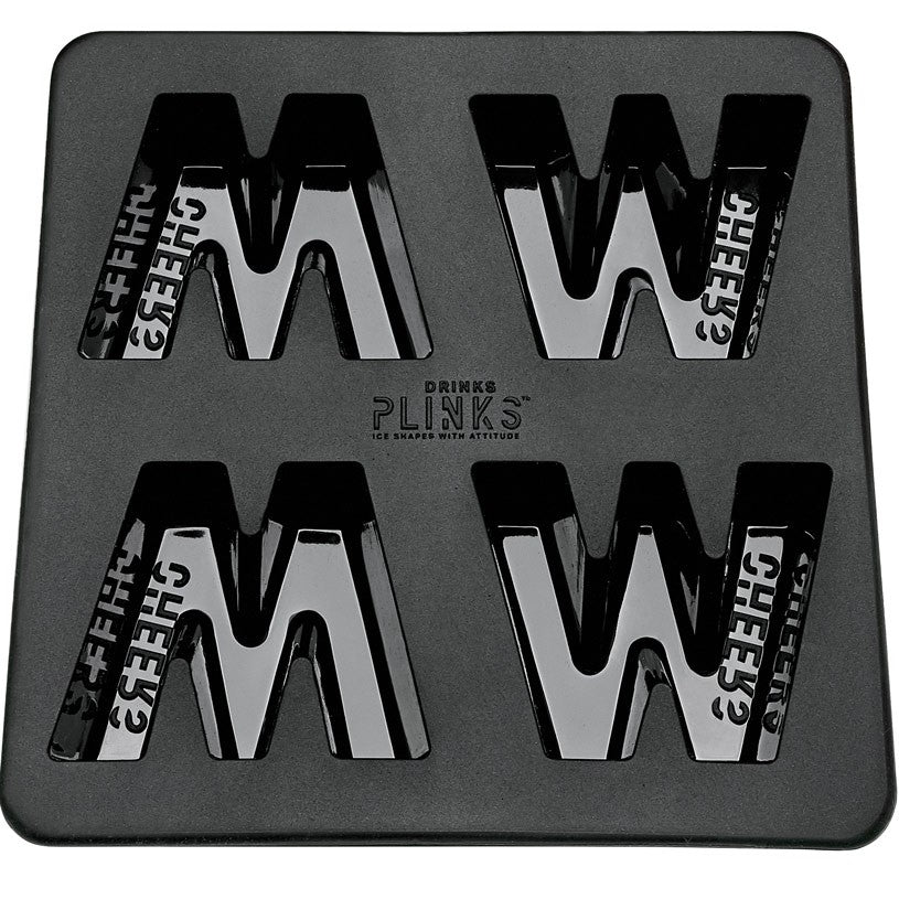 DrinksPlinks Letter M Ice Cube Tray