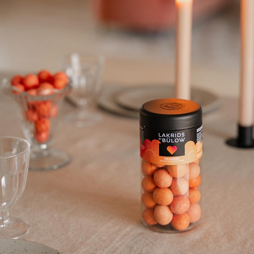 Lakrids By Bülow Peaches Chocolate Coated Liquorice - 295g