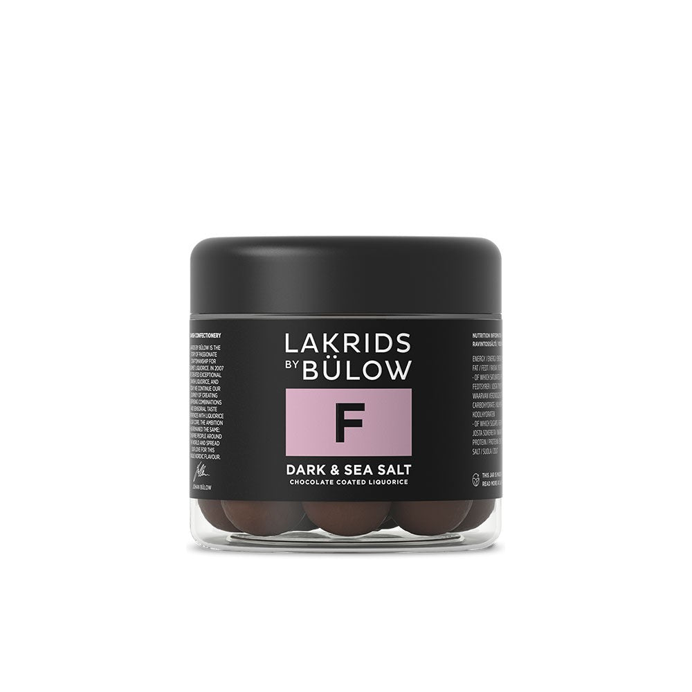 Lakrids By Bülow Dark & Sea Salt Chocolate Coated Liquorice F - 125g
