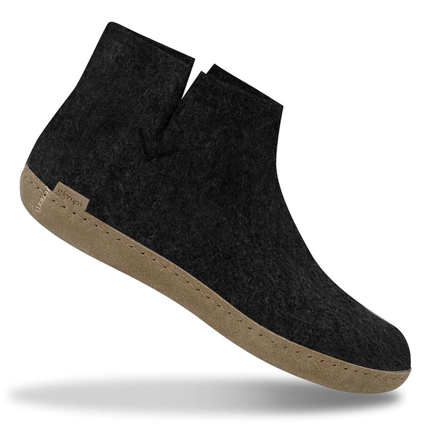 Soft sole charcoal Glerups ankle boot