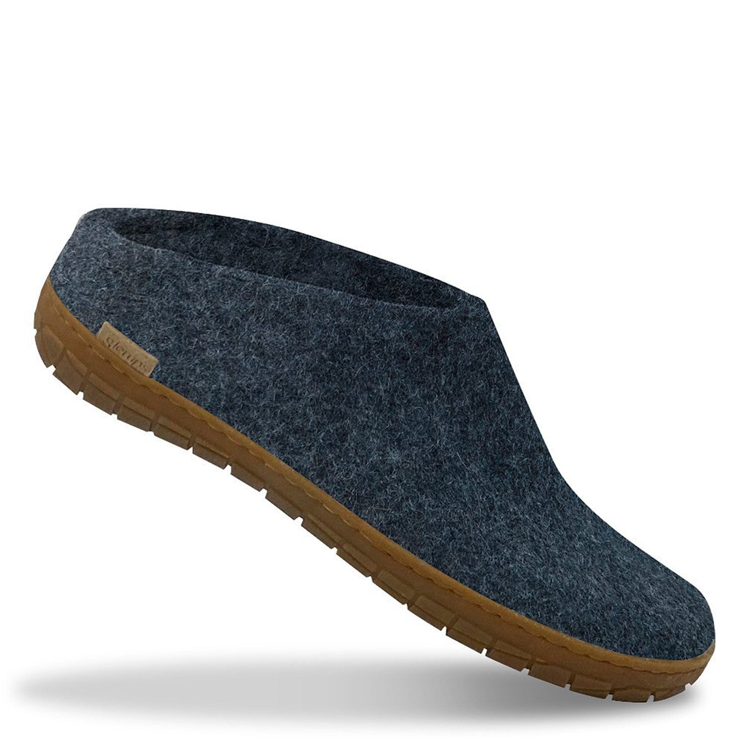 A Denim Rubber soled Glerups Mule