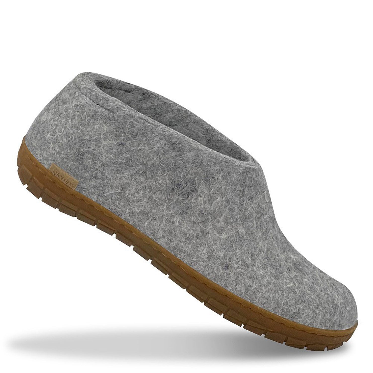 A single Glerups rubber sole grey shoe
