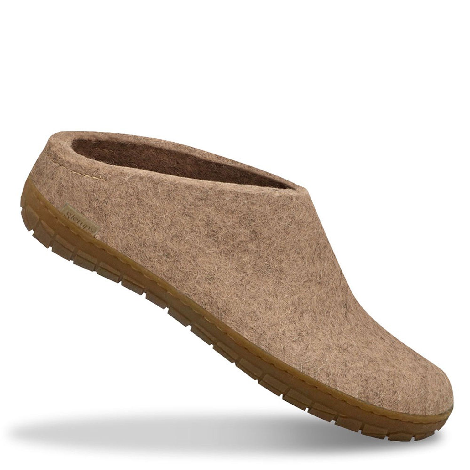 Glerups rubber soled mule in Sand