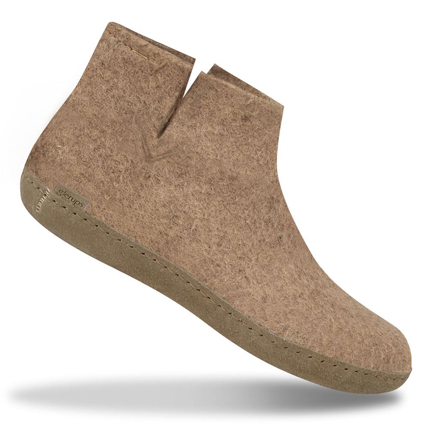 A soft soled Glerups boot in sand