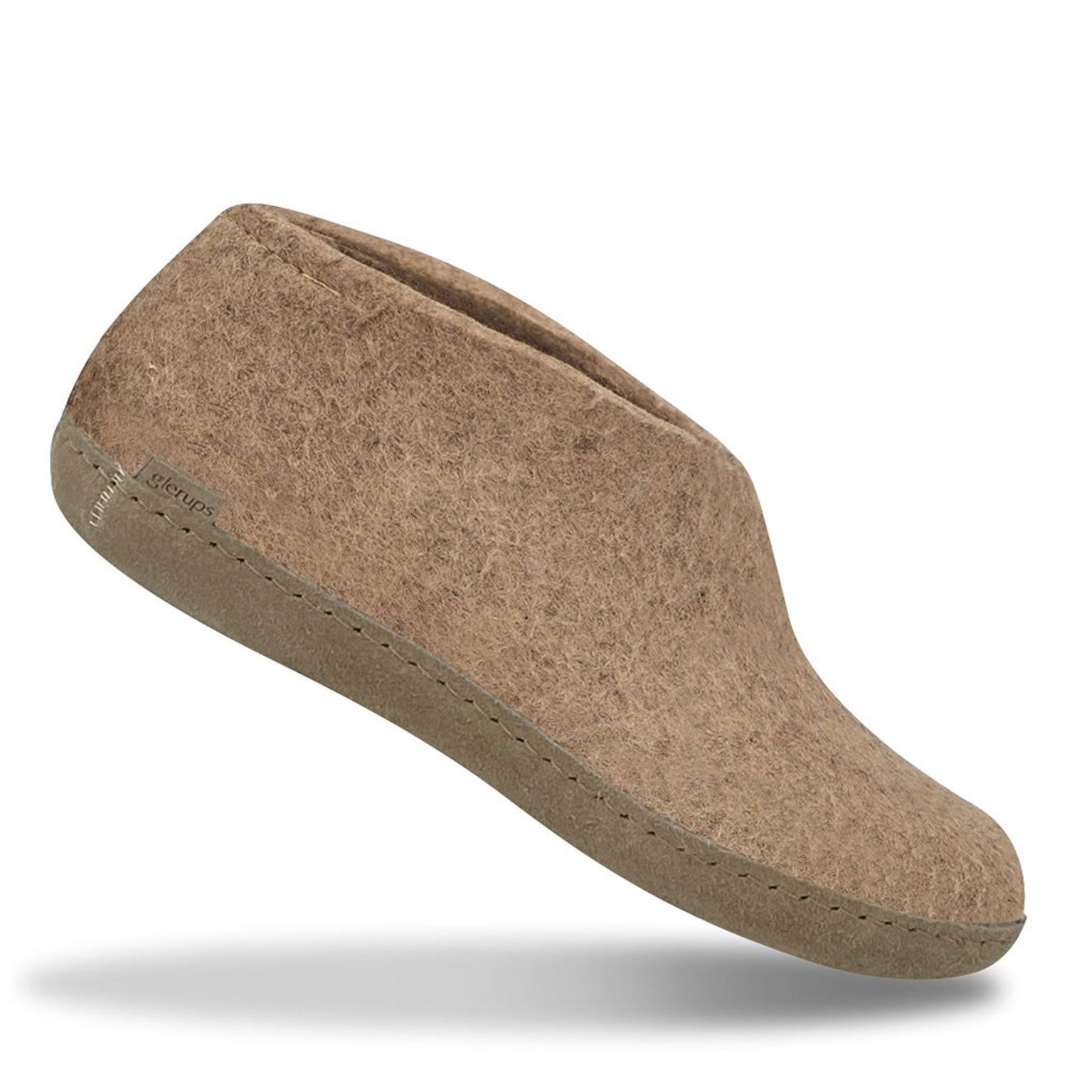 Single Glerups Leather sole shoe in Sand