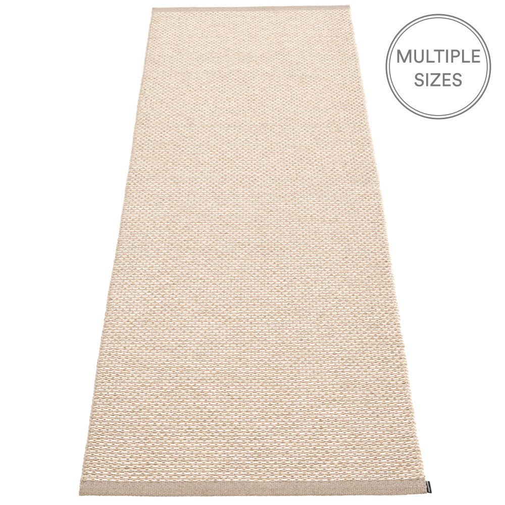 Pappelina Effi rug 70 x 200 cm, mud - beige - vanilla