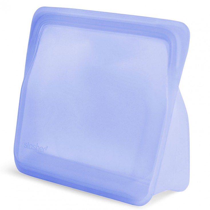 Stasher Reusable Silicone Bag | Stand|Up Amethyst | HUS & HEM