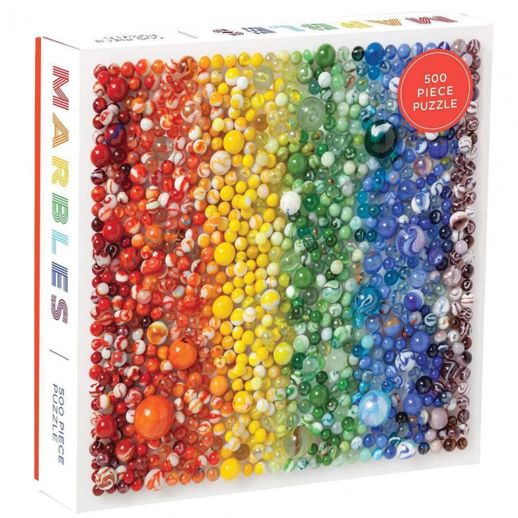 Galison Rainbow Marbles 500 Piece Jigsaw Hus Hem