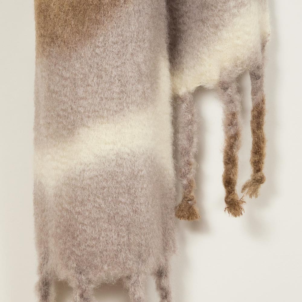 Mantas Ezcaray Tie|Dye Mohair Scarf | Mink | HUS & HEM