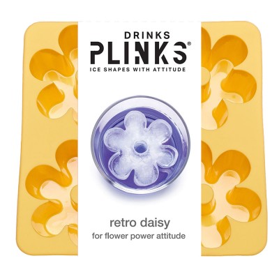 DrinksPlinks Daisy Yellow Ice Cube Tray