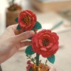 Camellia 3D Wooden Flower Puzzle by Robotime