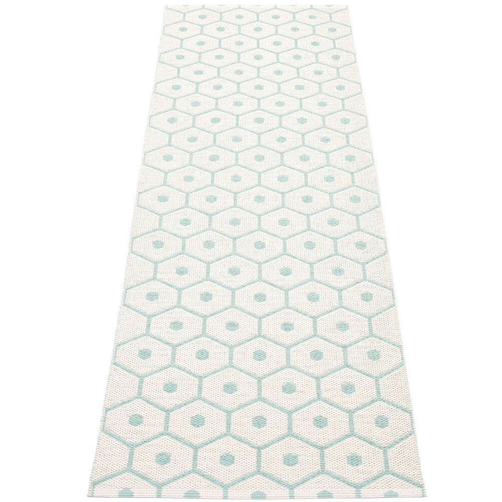 Pappelina Honey Turquoise & Vanilla Runner - 70 x 225 cm - Reverse