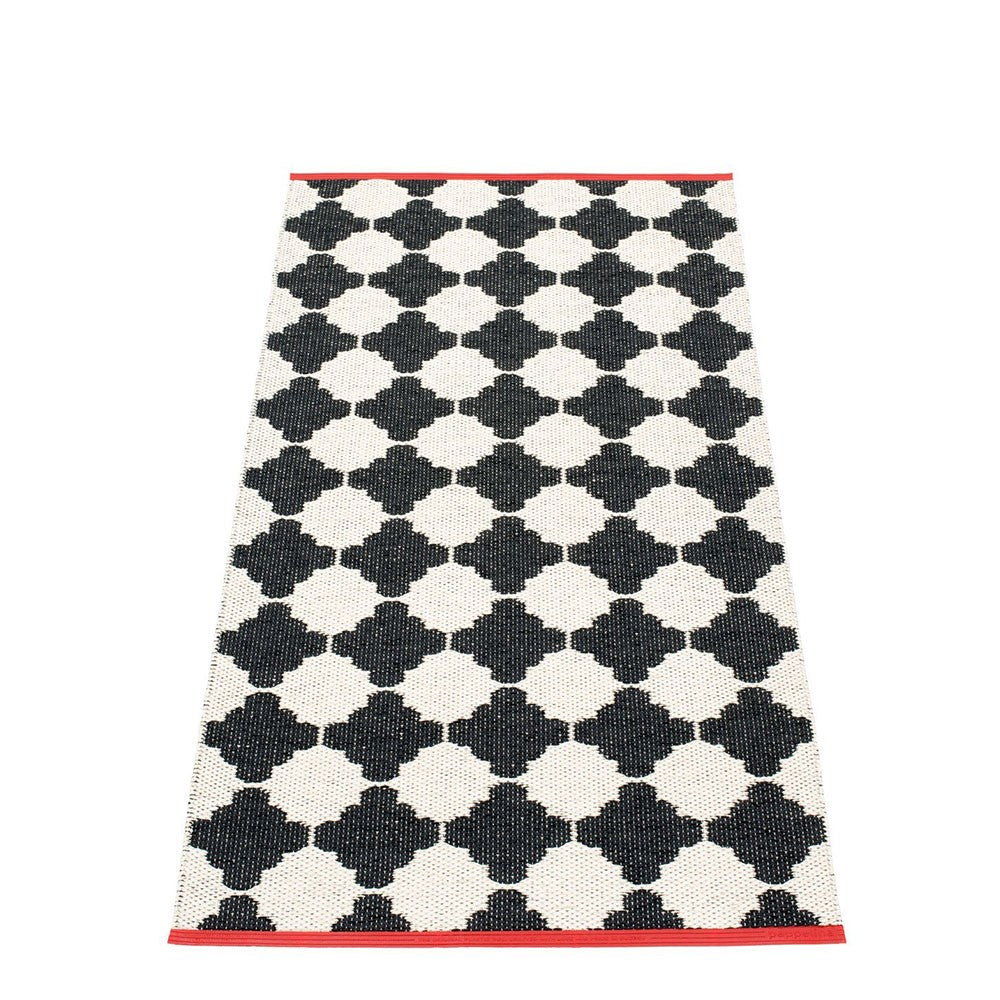 Pappelina Marre Black & Vanilla Runner - 70 x 150 cm