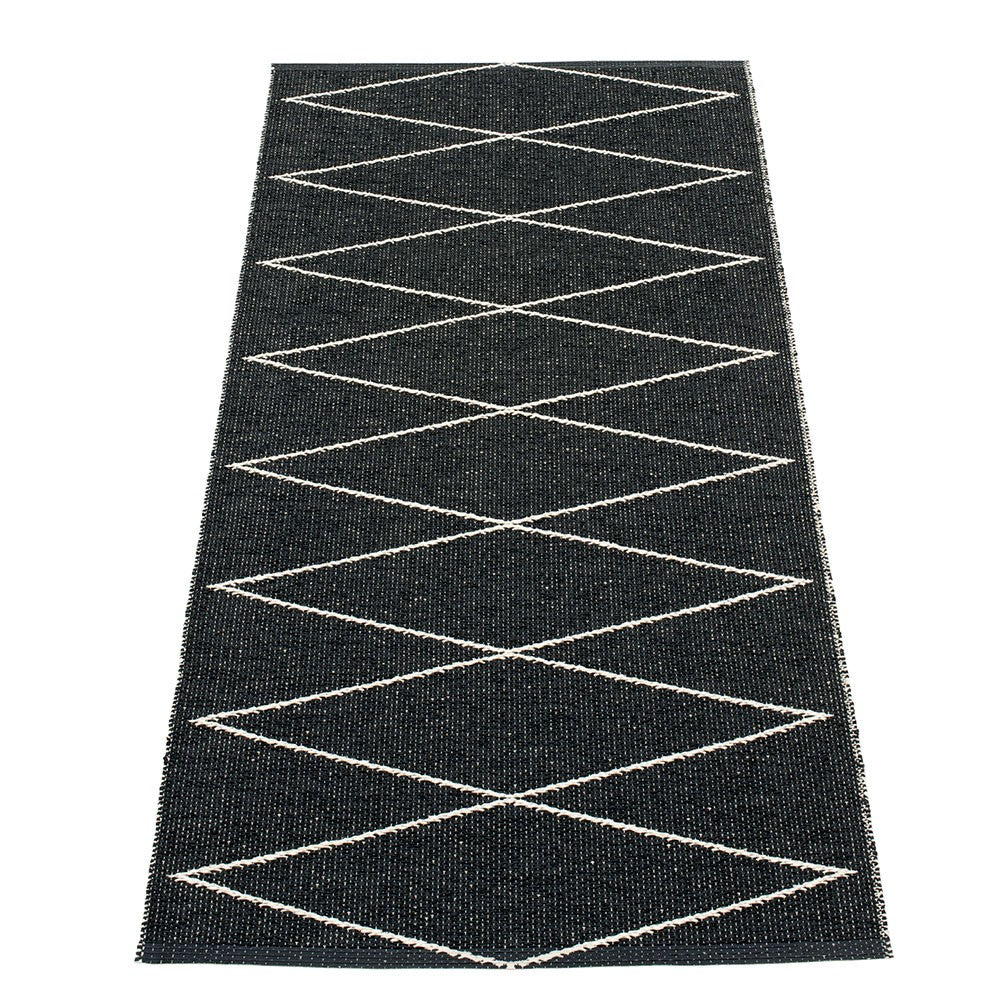 Pappelina Max Black & Vanilla Runner - 70 x 160 cm