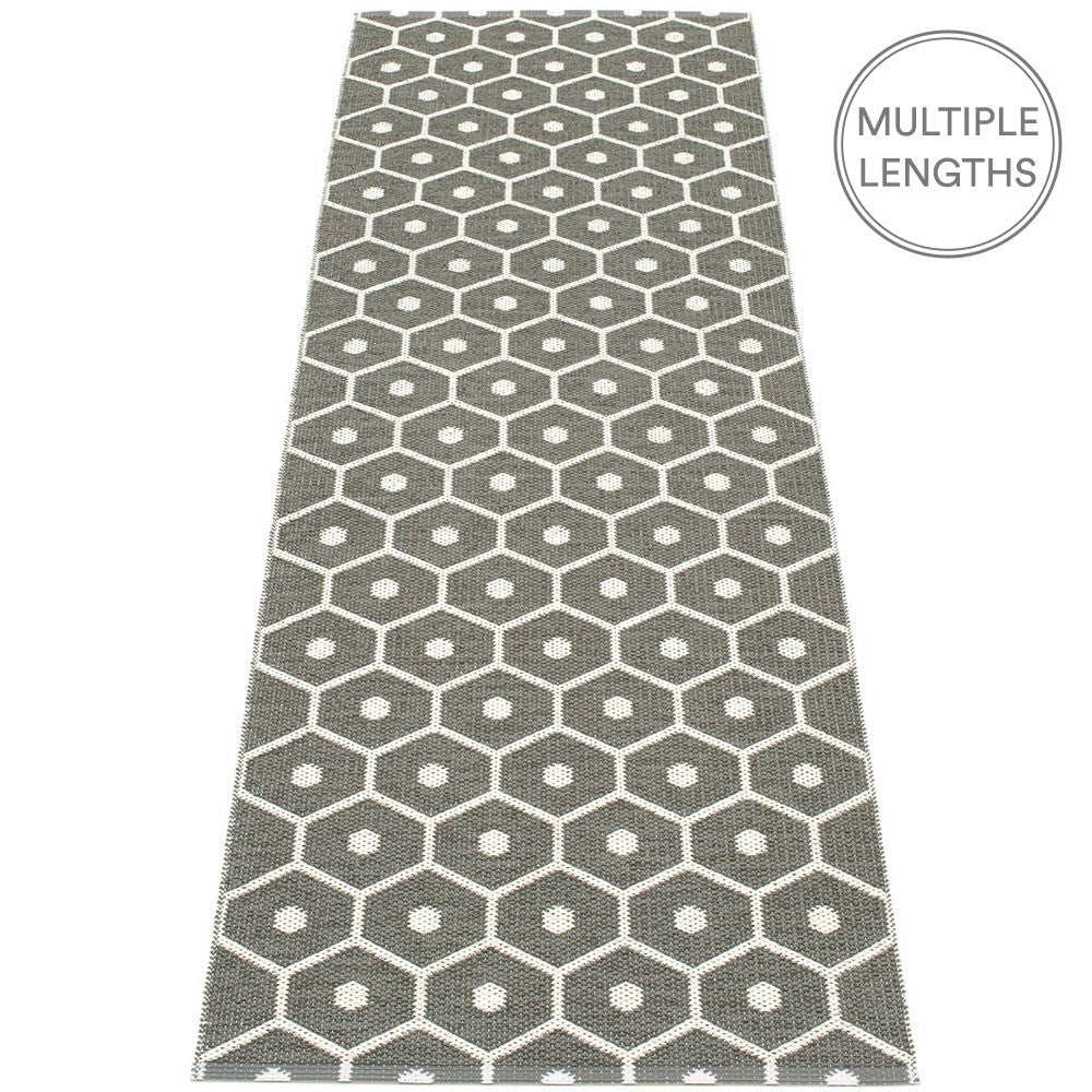 Pappelina Honey Charcoal Grey & Vanilla Runner 70 x 225 cm