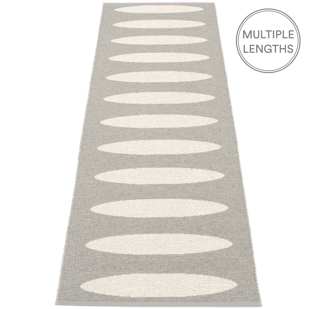 Pappelina Ella Warm Grey & Vanilla Runner - 70 x 225 cm