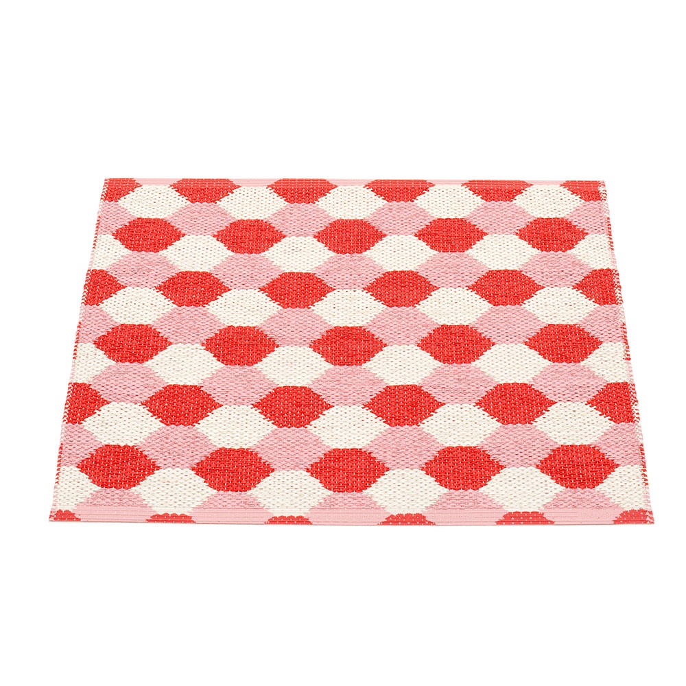 Pappelina Dana Coral Red & Piglet Mat - 70 x 60 cm