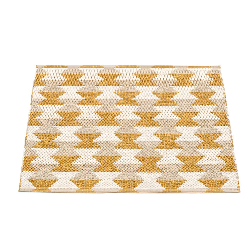 Pappelina Dana Ochre & Beige Mat - 70 x 60 cm - Reverse