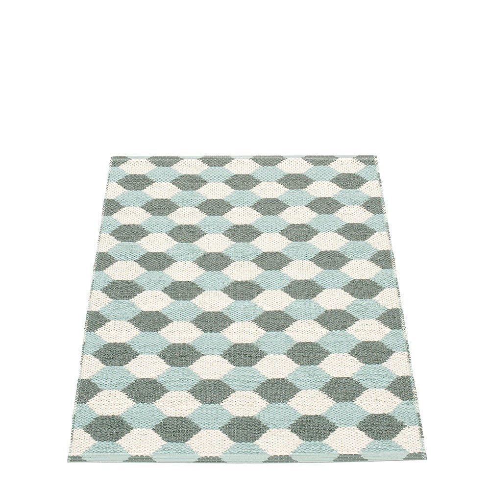 Pappelina Dana Army & Pale Turquoise Runner - 70 x 100 cm