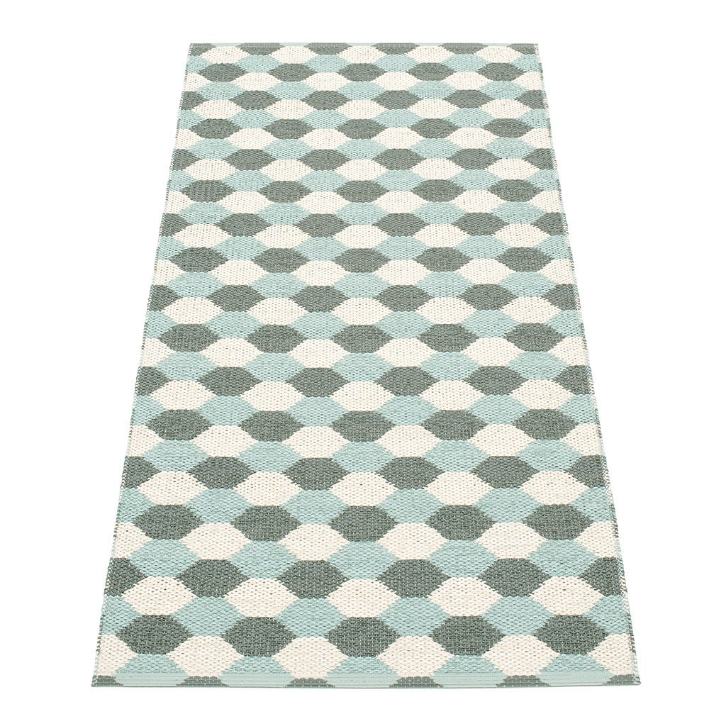 Pappelina Dana Army & Pale Turquoise Runner - 70 x 160 cm