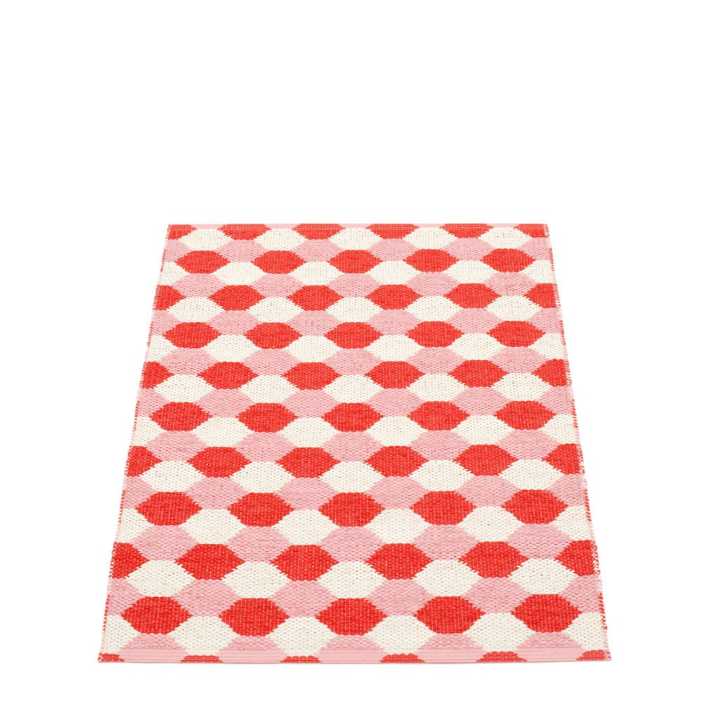 Pappelina Dana Coral Red & Piglet Runner - 70 x 100 cm