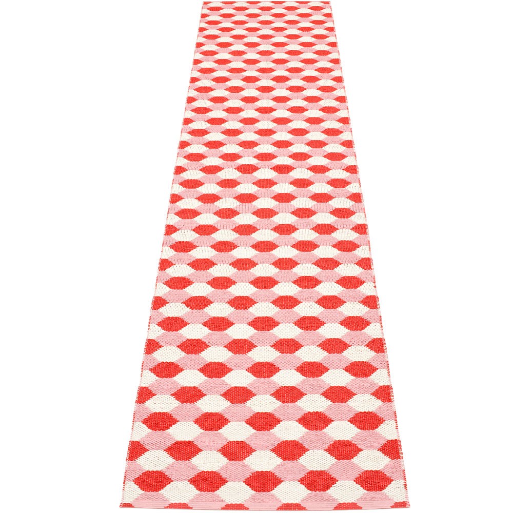 Pappelina Dana Coral Red & Piglet Runner - 70 x 335 cm