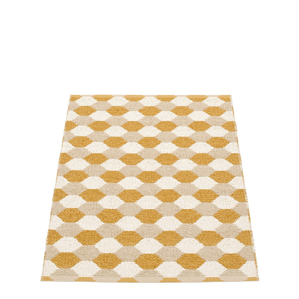 Pappelina Dana Ochre & Beige Runner - 70 x 100 cm