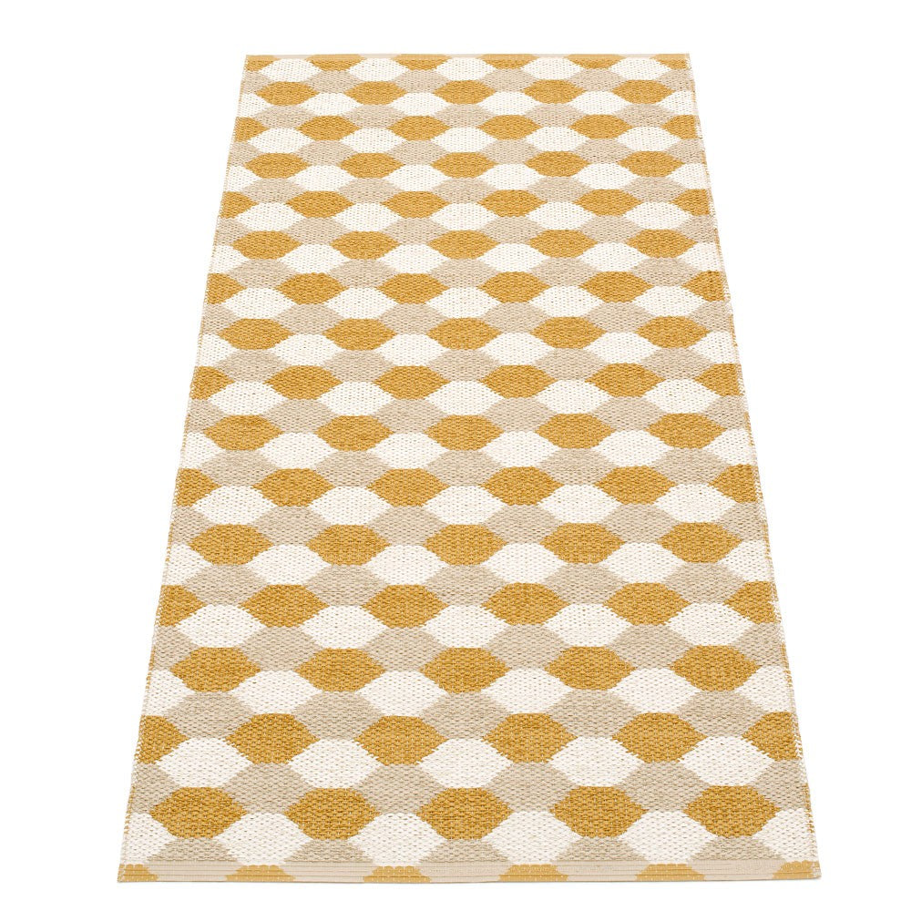 Pappelina Dana Ochre & Beige Runner - 70 x 160 cm