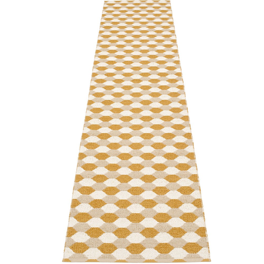 Pappelina Dana Ochre & Beige Runner - 70 x 335 cm