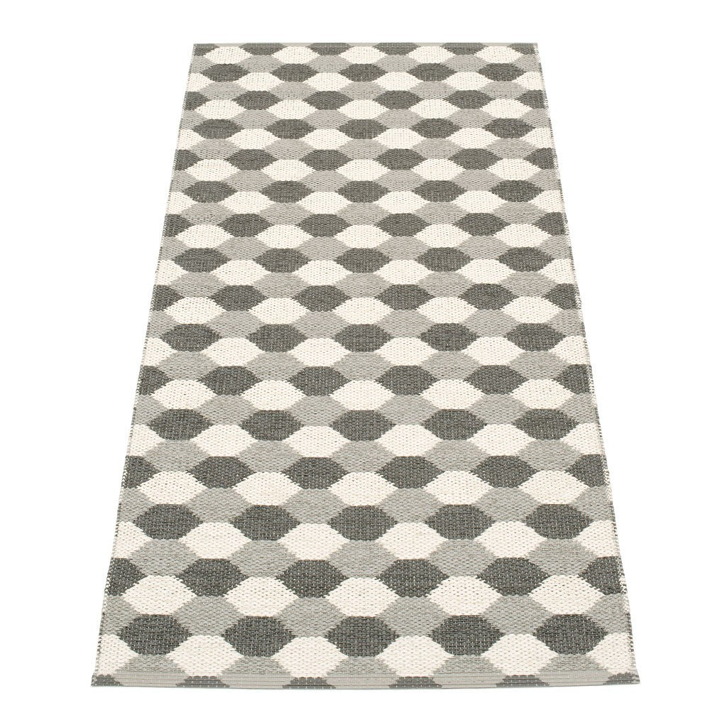 Pappelina Dana Warm Grey & Charcoal Runner - 70 x 160 cm