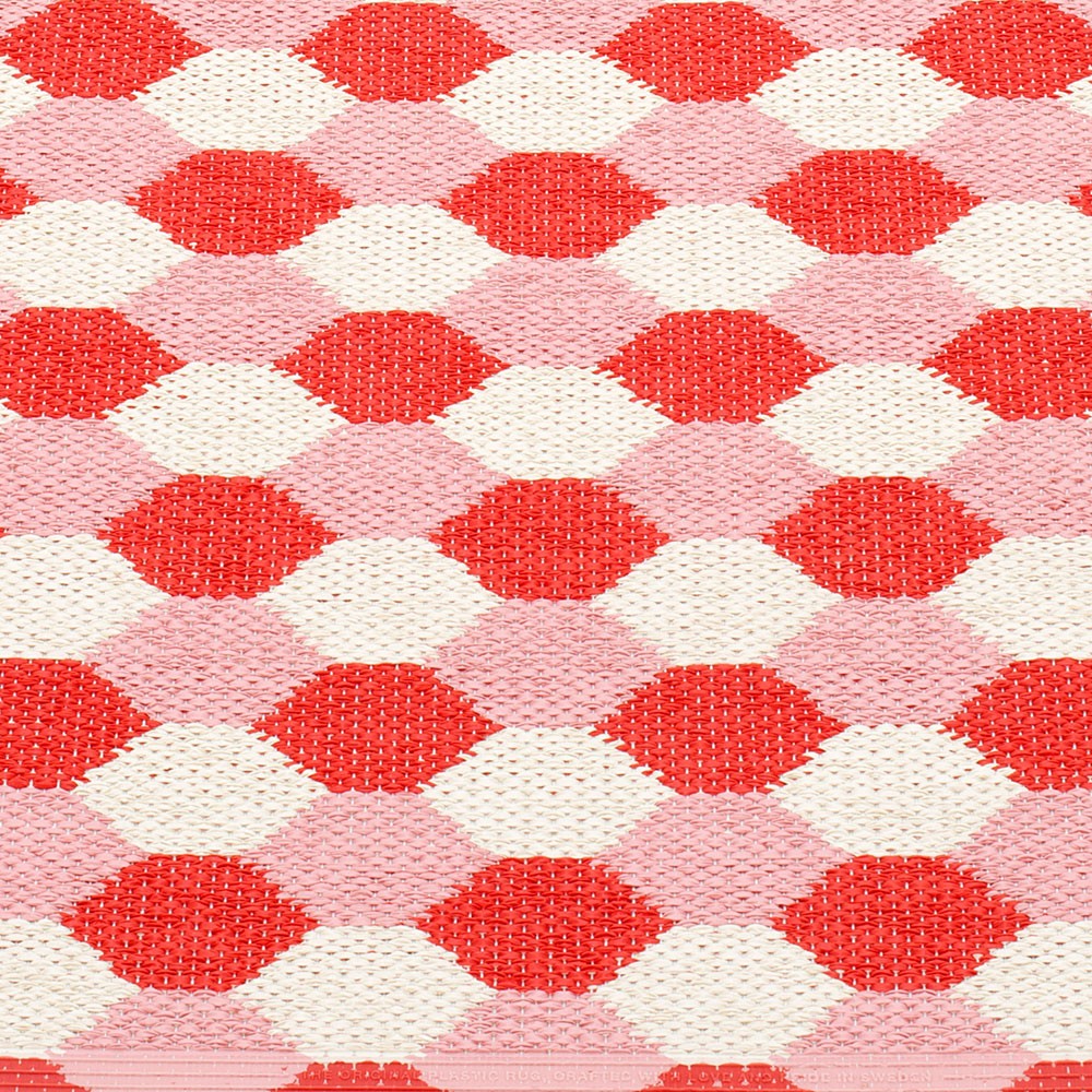 Pappelina Dana Coral Red & Piglet Runner - Detail