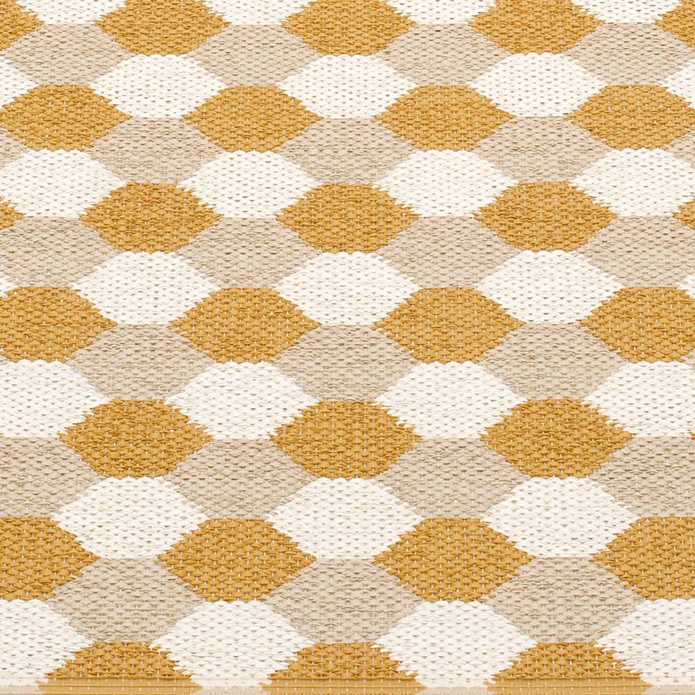 Pappelina Dana Ochre & Beige Runner - Detail