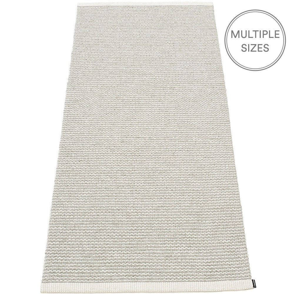 Pappelina Mono Fossil Grey : Warm Grey Runner - 85 x 260 cm