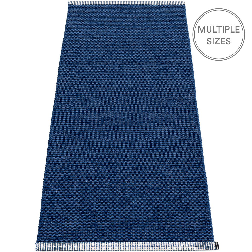 Pappelina Mono Dark Blue : Denim Rug 