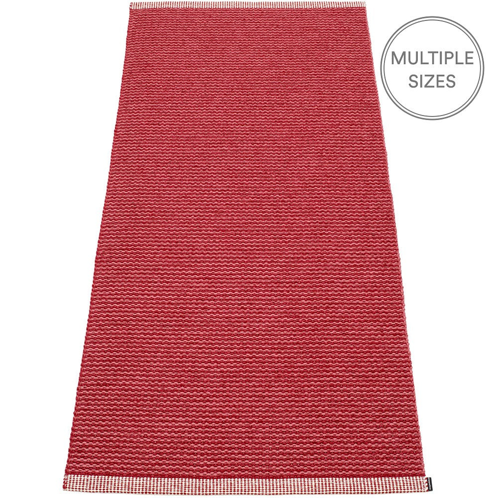 Pappelina Mono Blush : Dark Red Runner - 85 x 260 cm