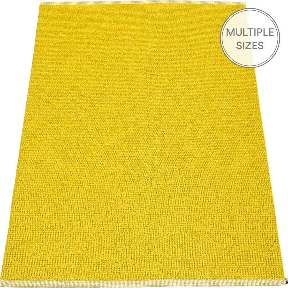 Pappelina Mono Mustard : Lemon Large Rug