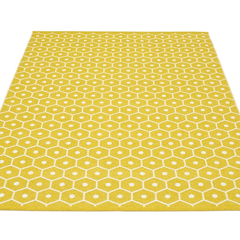 Pappelina Honey Large Rug - Mustard