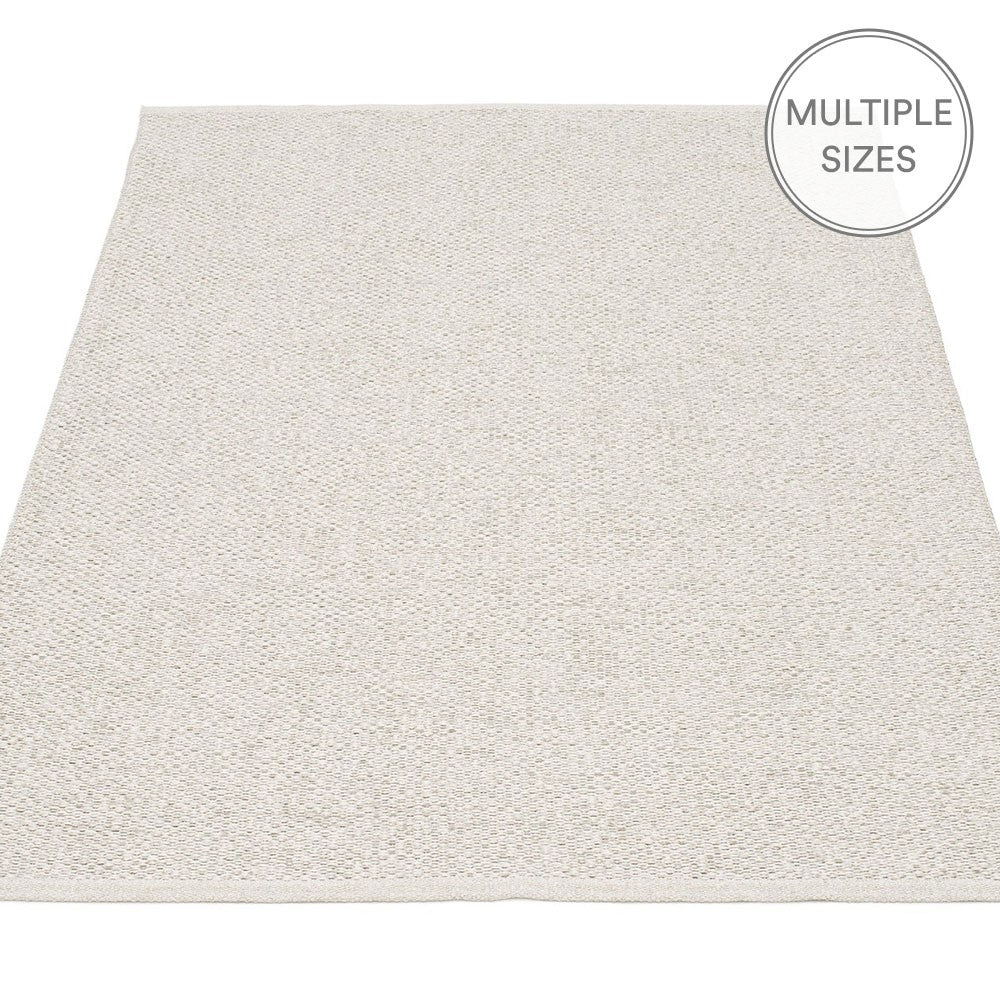 Pappelina Svea Large Rug - Stone Metallic