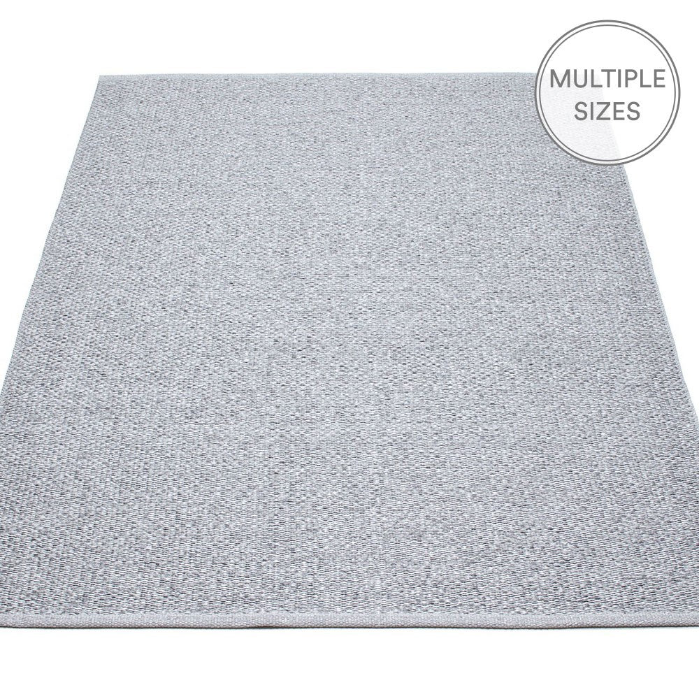 Pappelina Svea Large Rug - Grey Metallic