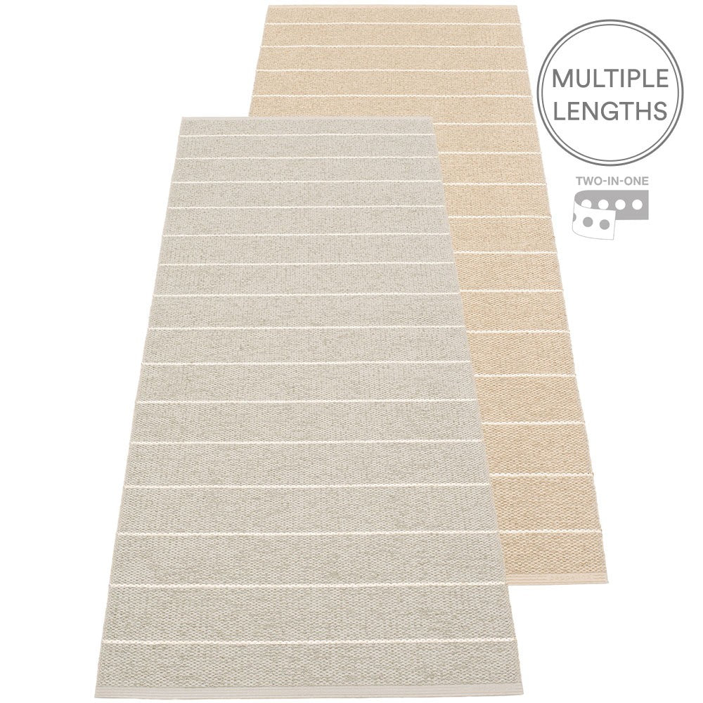 Pappelina Carl Runner - Linen & Beige 70 x 180 cm