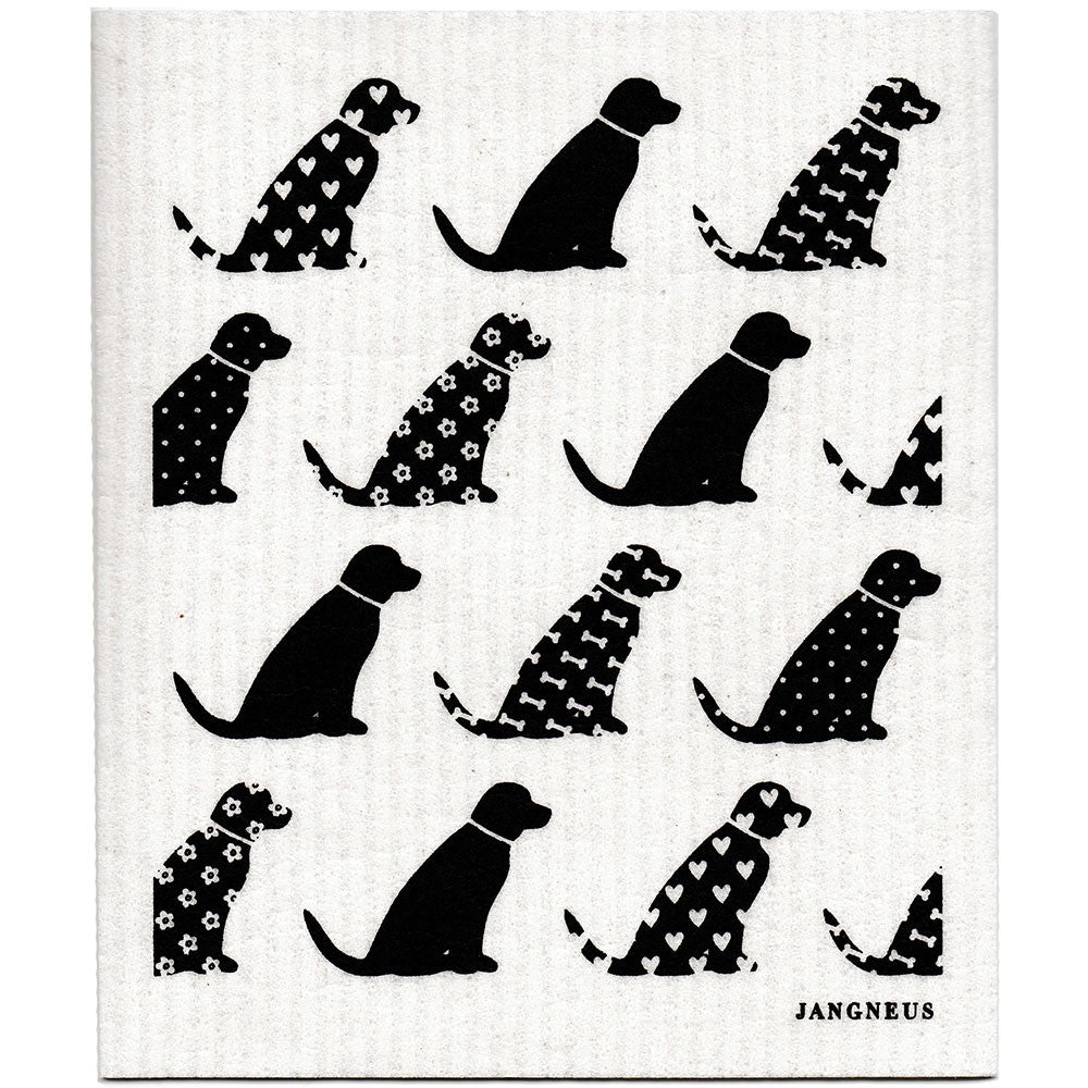 Jangneus Cellulose Dishcloth - Black Dog 