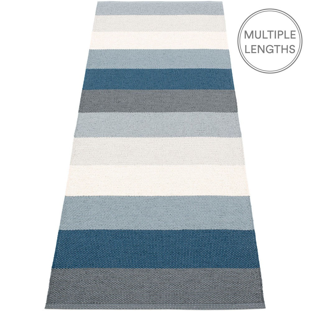 Pappelina Molly Ocean Grey Runner - 70 x 200 cm