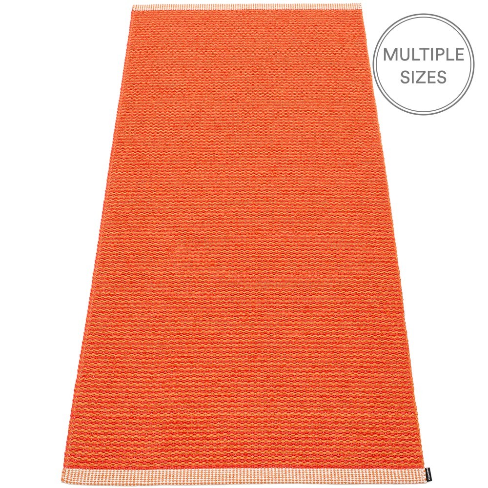 Pappelina Mono Pale Orange : Coral Red - 85 x 260 cm