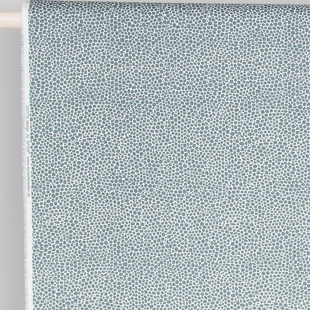 Scandinavian Fabric - Spira Dotte Smoke Blue 