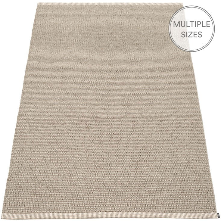 Pappelina Mono Large Rug - Dark Linen