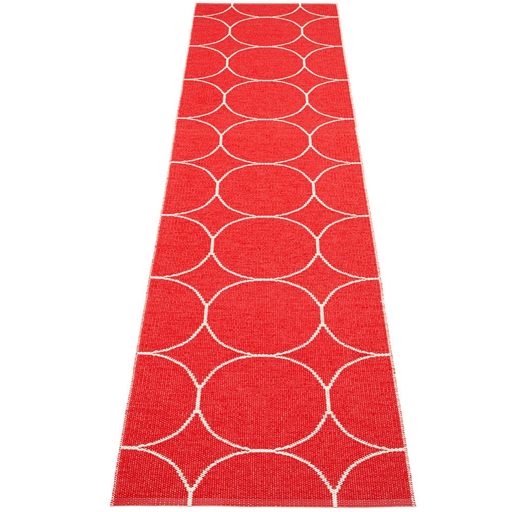 Pappelina Boo Runner - Red & Vanilla 70 x 300 cm