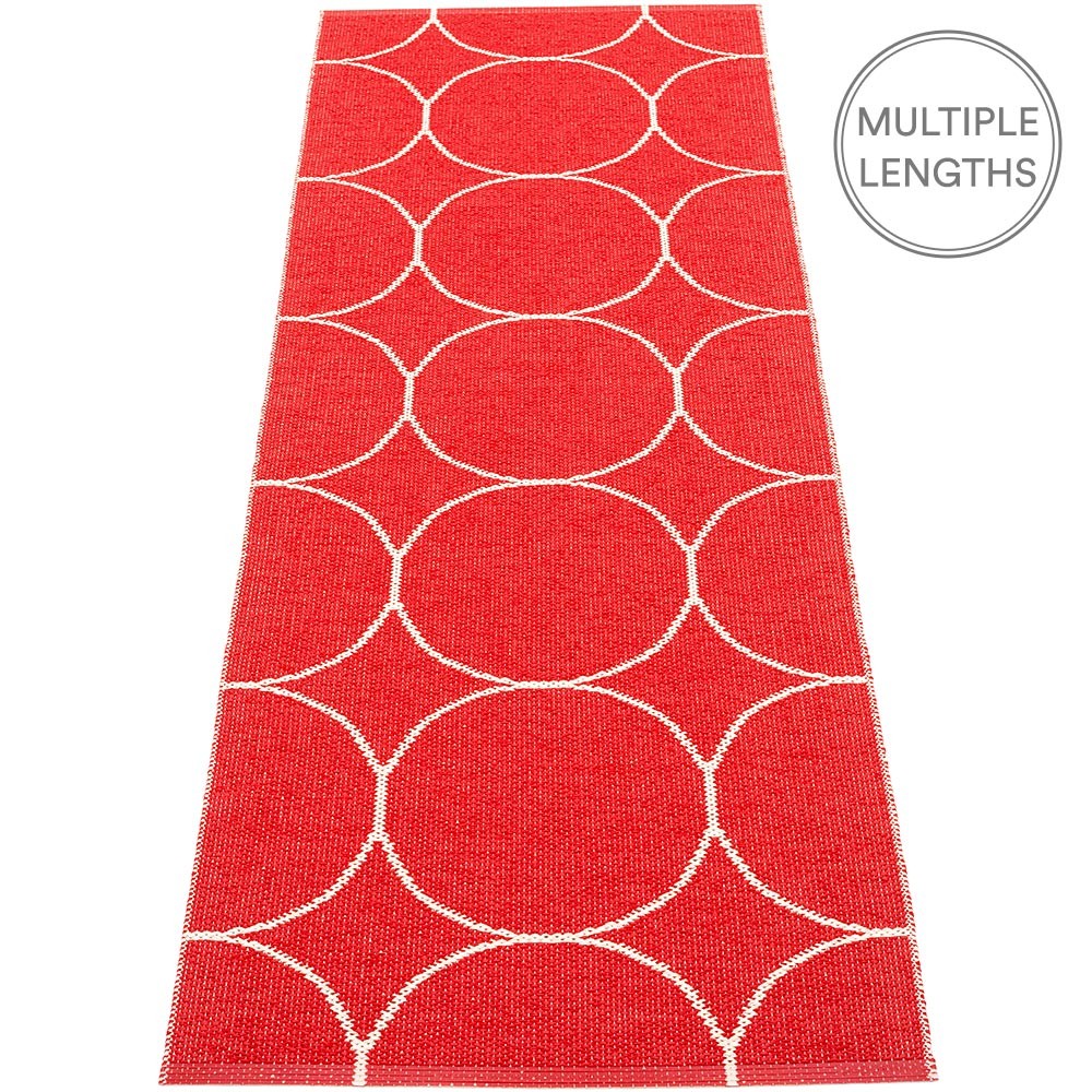 Pappelina Boo Runner - Red & Vanilla 70 x 200 cm