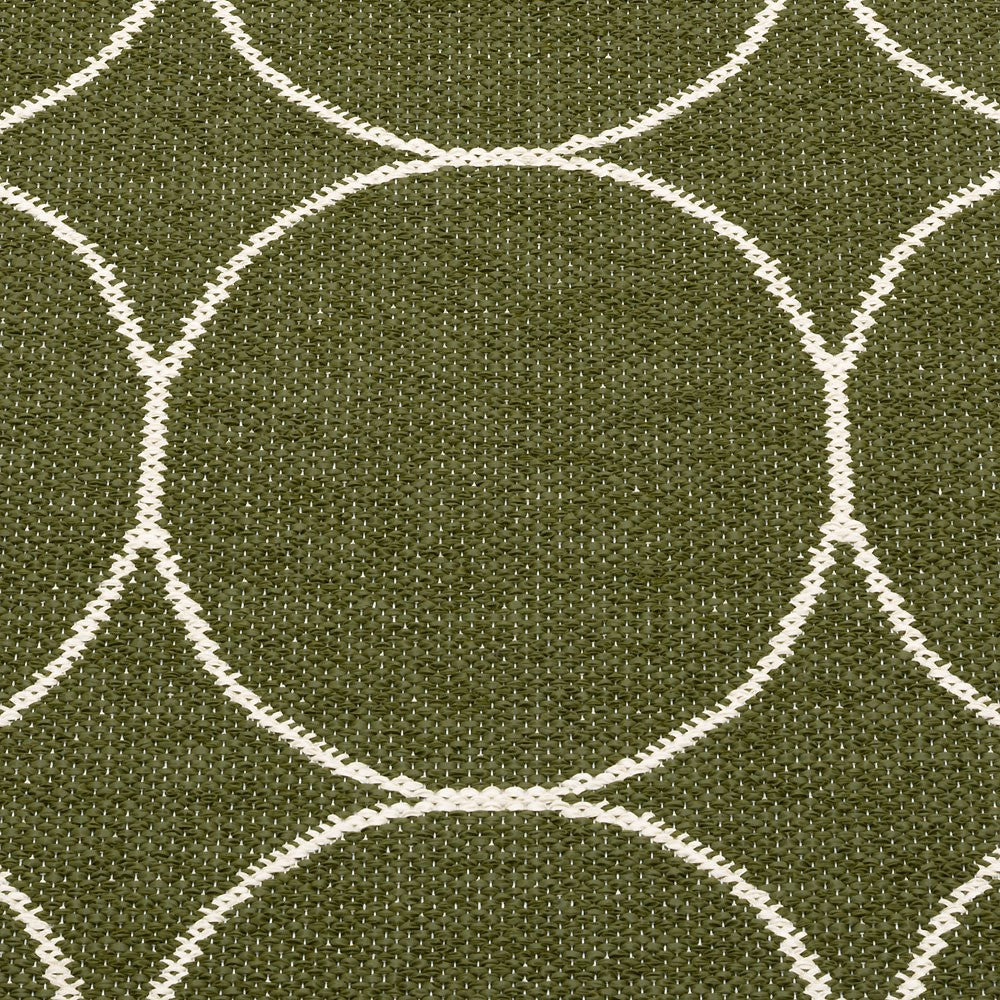 Pappelina Boo Runner - Dark Olive & Vanilla Detail