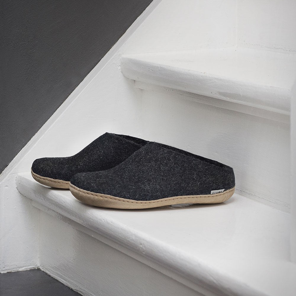 Glerups Felt Mule - Charcoal